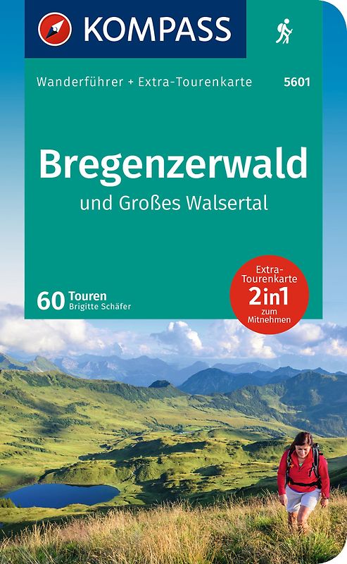 KOMPASS Wanderführer Bregenzerwald und Großes Walsertal, 60 Touren mit Extra-Tourenkarte