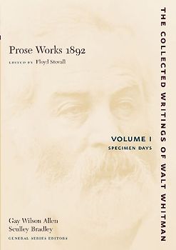 Prose Works 1892: Volume I