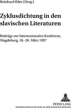 Zyklusdichtung in den slavischen Literaturen