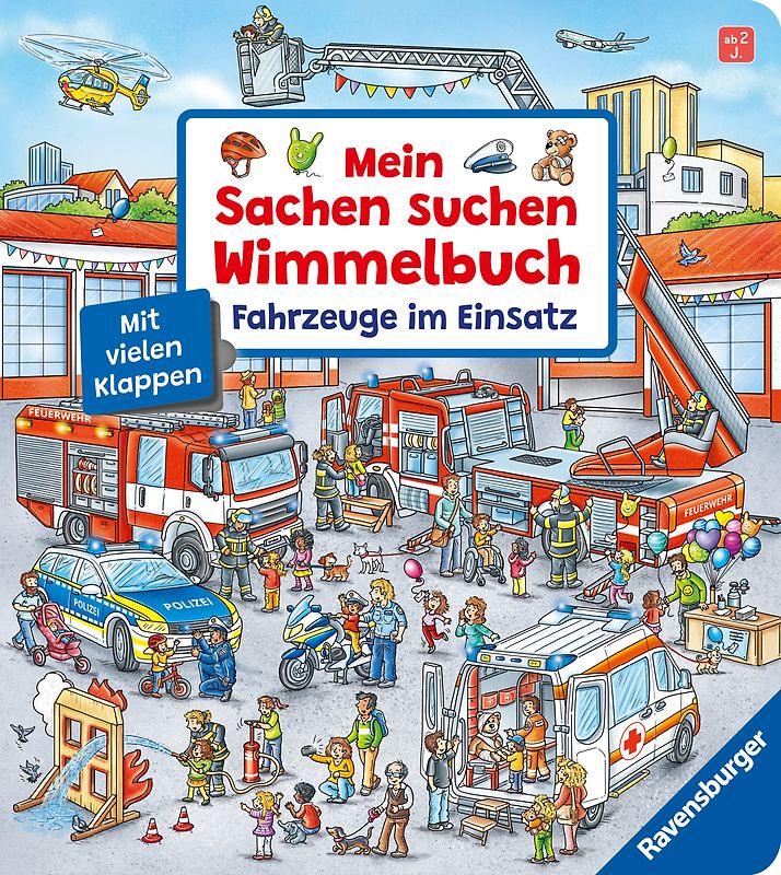 Mein Sachen suchen Wimmelbuch: Fahrzeuge im Einsatz