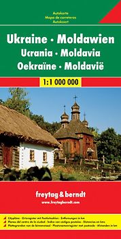 Ukraine - Moldawien, Straßenkarte 1:1 Mio.