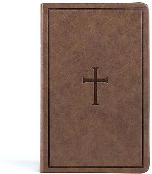 KJV Thinline Reference Bible, Brown Leathertouch