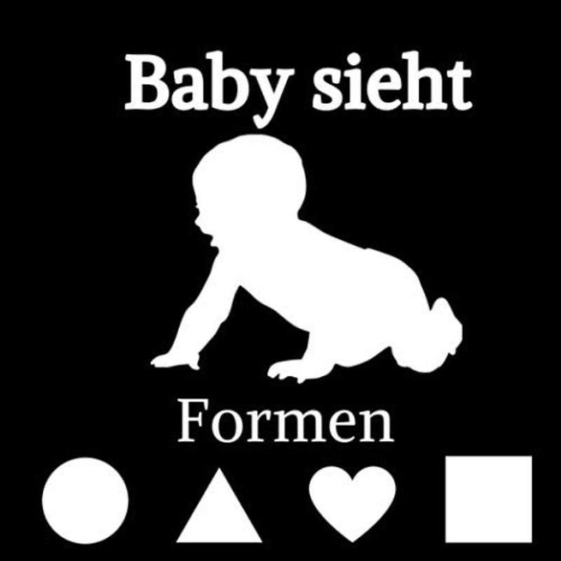 Baby sieht Formen: Kontrast Bilderbuch für Baby