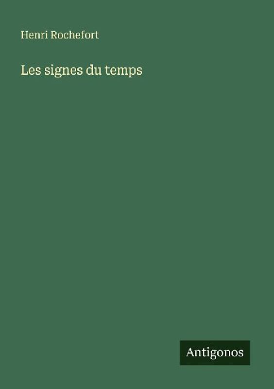 Les signes du temps