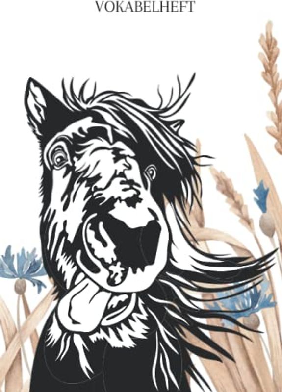 Vokabelheft: Vokabelheft Pferd, 60 Seiten mit je 2 Spalten, A5