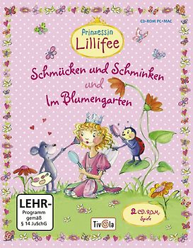 Prinzessin Lillifee Doppelpack schmücken und schminken/Blumengarten PC Spiele