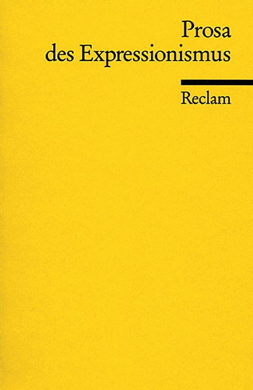 Prosa des Expressionismus