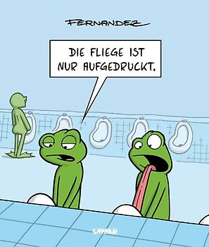 Die Fliege ist nur aufgedruckt