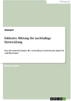 Inklusive Bildung für nachhaltige Entwicklung