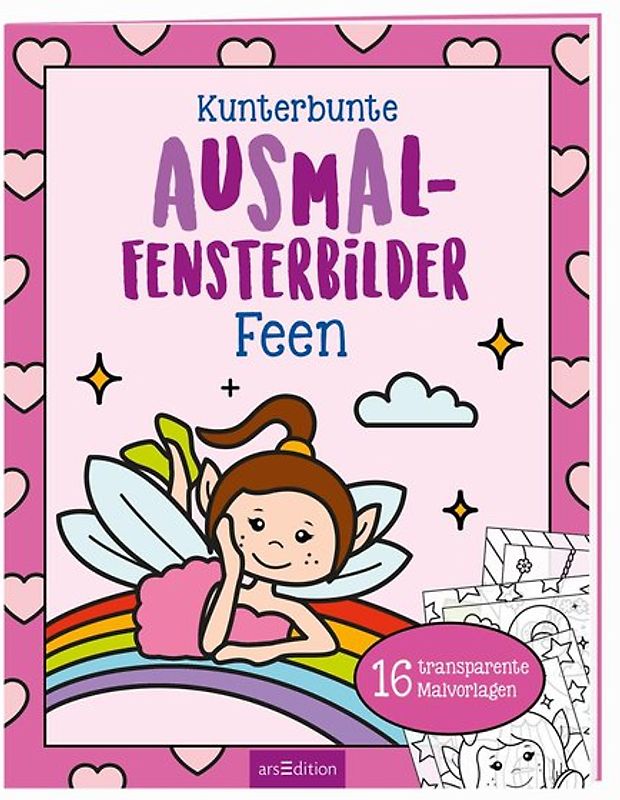 Kunterbunte Ausmal-Fensterbilder – Feen