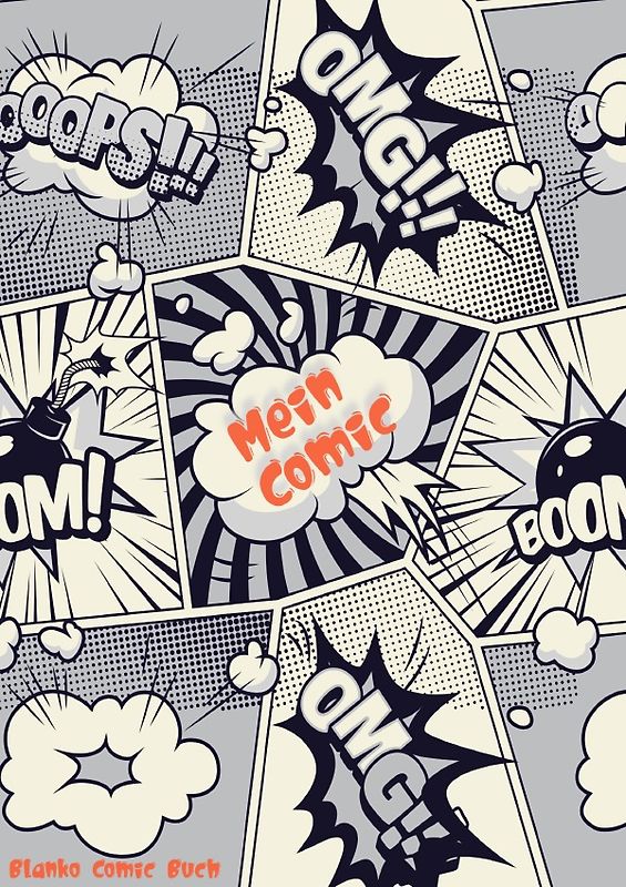 Mein Comic: Blanko Comic Buch zum selber gestalten - Comic Heft zum Selberzeichnen