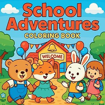 School Adventures - Coloring Book