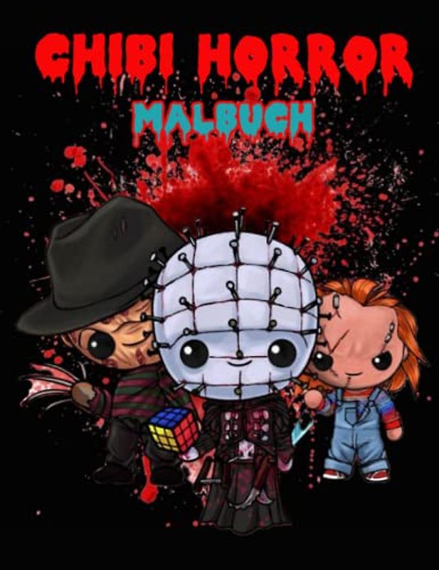 Horror Malbuch: Scary and Creepy Chibi Halloween Malvorlagen für Erwachsene und Kinder für Männer und Frauen | Über 30 Killer-Designs zum Ausmalen