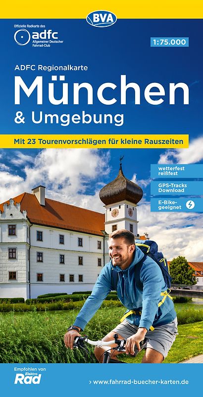 BVA ADFC Regionalkarte München und Umgebung 1:75.000