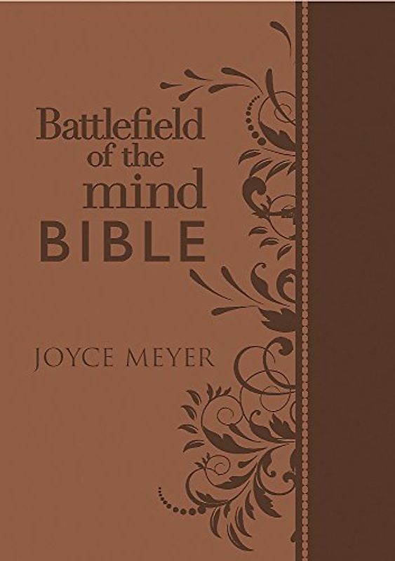 Battlefield of the Mind Bible, Brown LeatherLuxe®: Renew Your Mind Through the Power of God's Word
