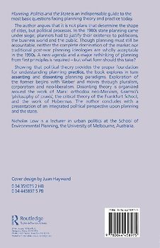 Planning, Politics and the State