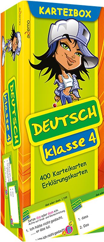 Karteibox Deutsch Klasse 4