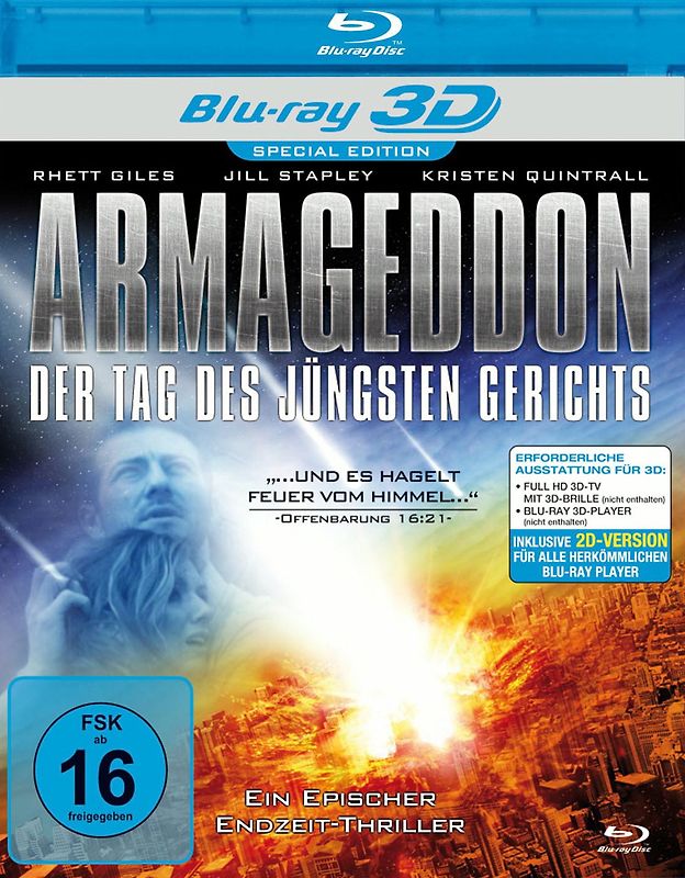 Armageddon - Der Tag des jüngsten Gerichts 3D [inkl. 2D Version] 3D Blu-ray Disc