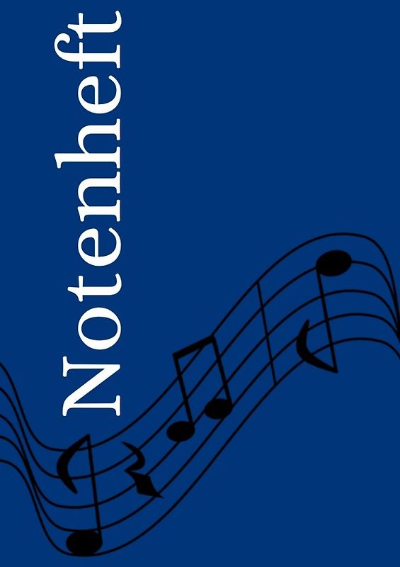 Notenheft: DIN A4 Notenlinienheft | 300 Seiten mit 12 Notenzeilen / Systeme pro Blatt | Papier 90g/m² | Musikheft mit Notenlinien