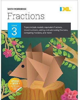 IXL Math Workbook: Grade 3 Fractions