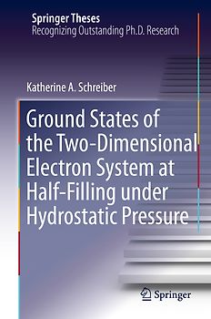 Ground States of the Two-Dimensional Electron System at Half-Filling under Hydrostatic Pressure