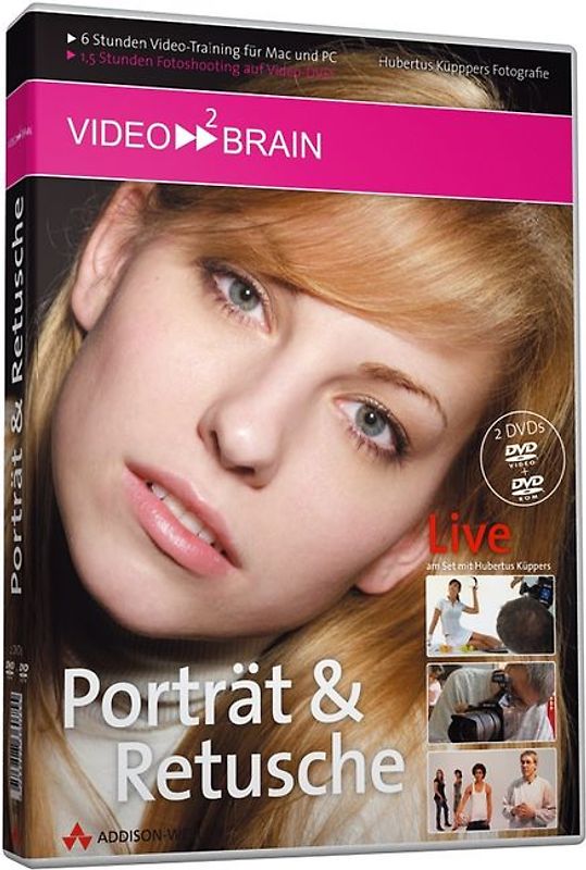 Porträt und Retusche - Video-Training. Professionelle Fotopraxis für gelungene Aufnahmen - 6 Stunden Video-Training, 1 1/2 Stunden Fotoshooting auf Video-DVD