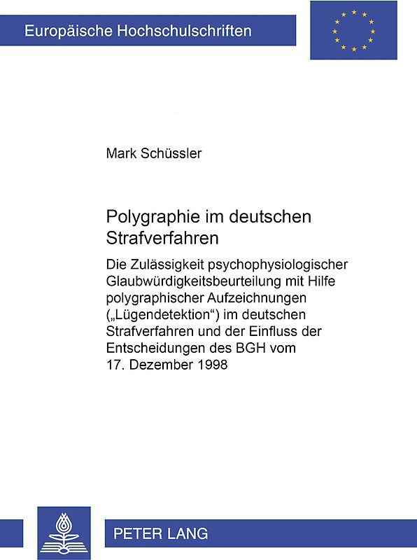 Polygraphie im deutschen Strafverfahren