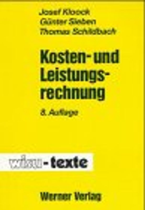 Kosten- und Leistungsrechnung