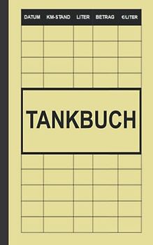 Tankbuch klein: 100 Seiten | 12.7×20.3 cm