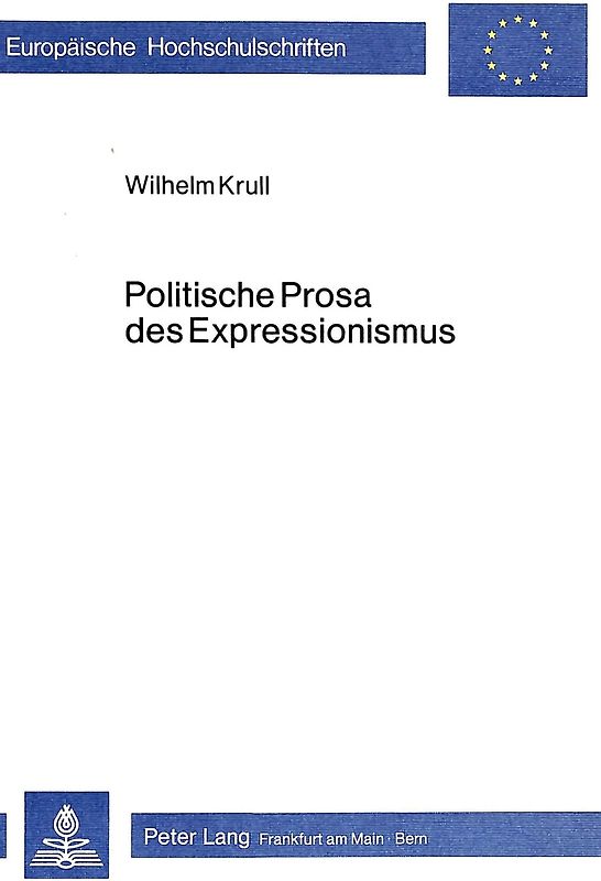 Politische Prosa des Expressionismus
