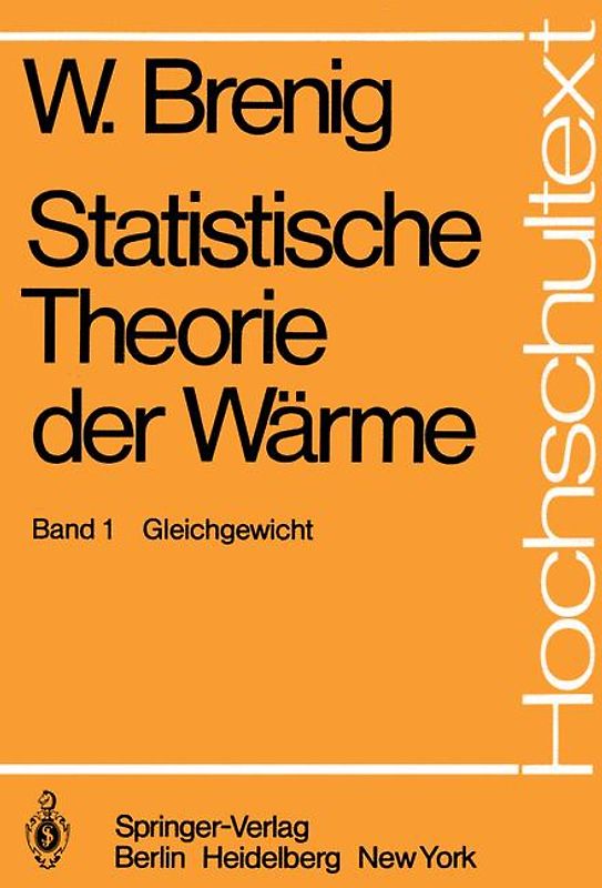 Statistische Theorie der Wärme