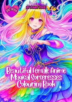 Beautiful Female Anime Magical Sorceresses Colouring Book: 2nd Book