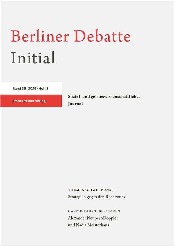 Berliner Debatte Initial 36 (2025) 3