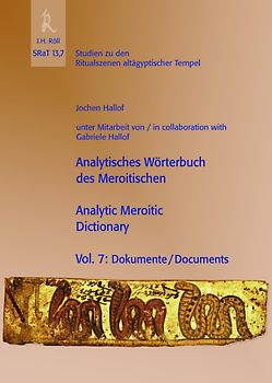 Analytisches Wörterbuch des Meroitischen / Analytic Meroitic Dictionary