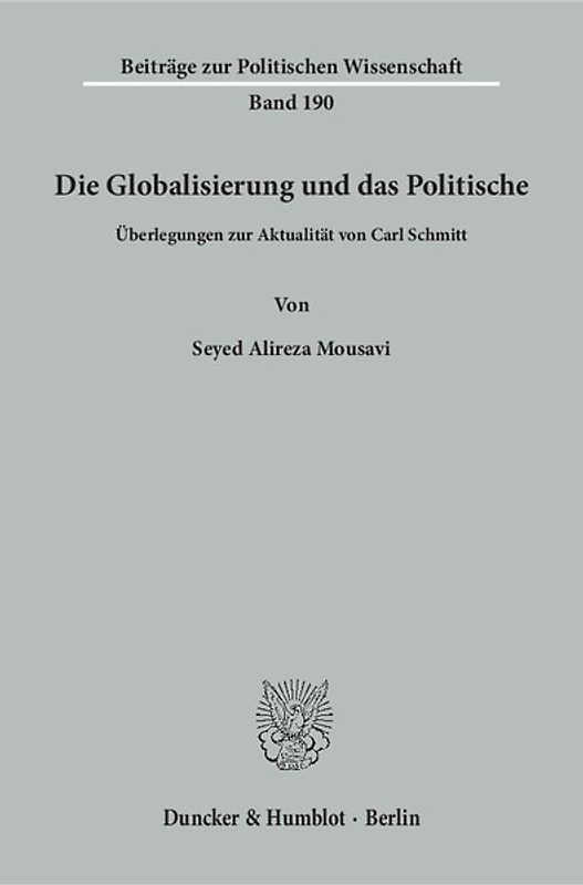 Die Globalisierung und das Politische.