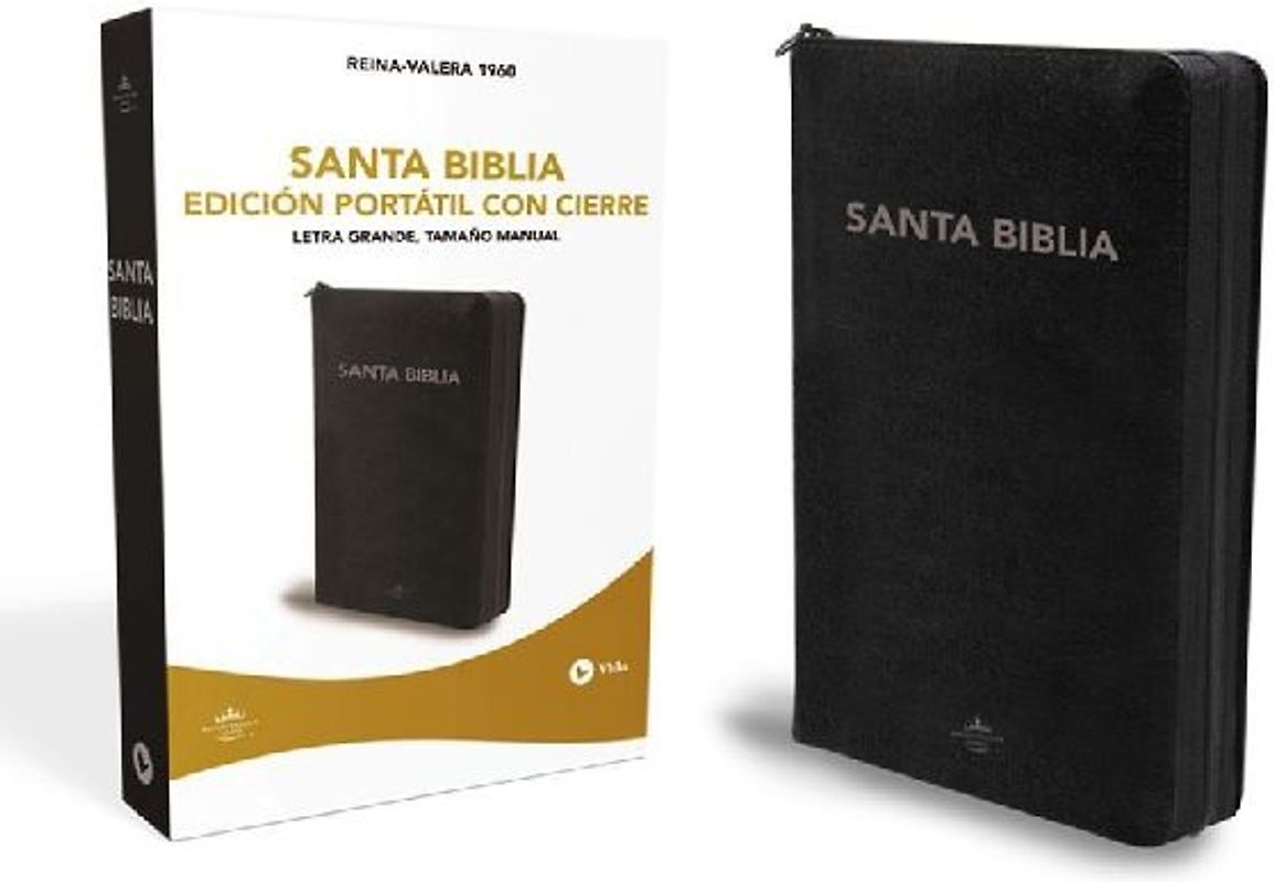 Santa Biblia Rvr1960- Edicion Portatil Con Cremallera