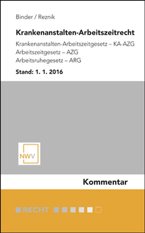 Krankenanstalten-Arbeitszeitrecht