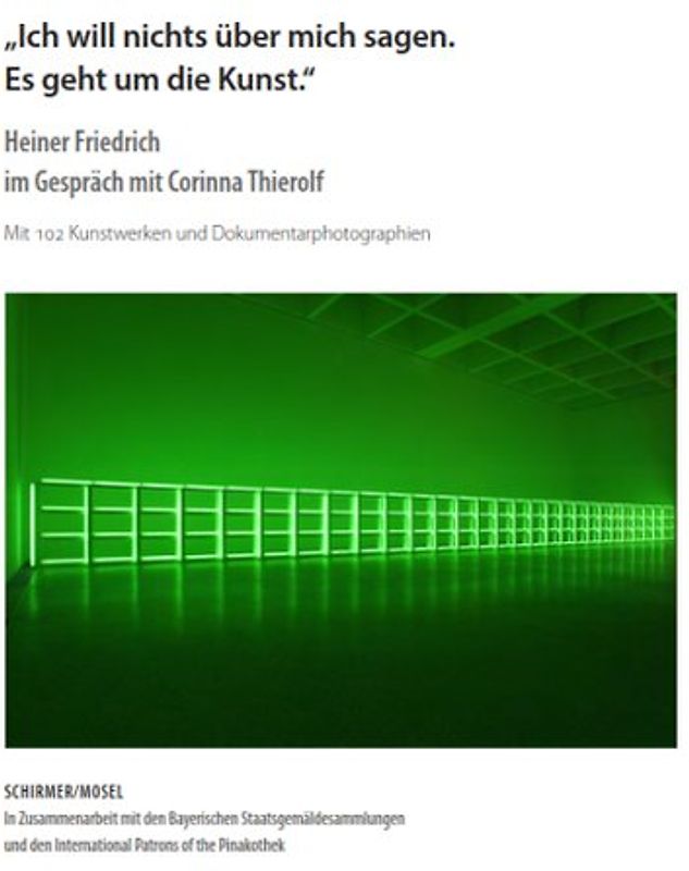 Ich will nichts über mich sagen. Es geht um die Kunst