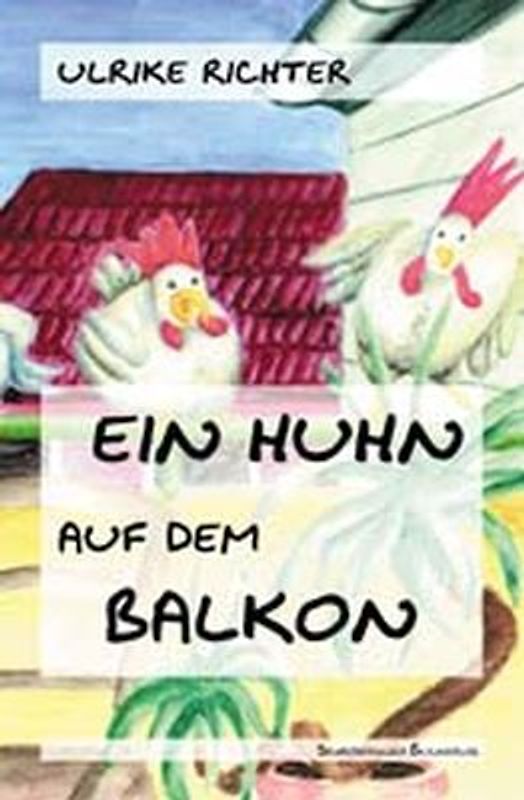 Ein Huhn auf dem Balkon
