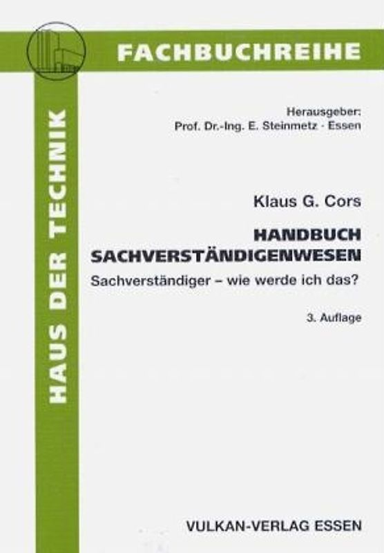 Handbuch Sachverständigenwesen