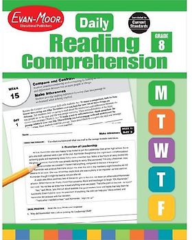 Daily Reading Comprehension, Grade 8 Te