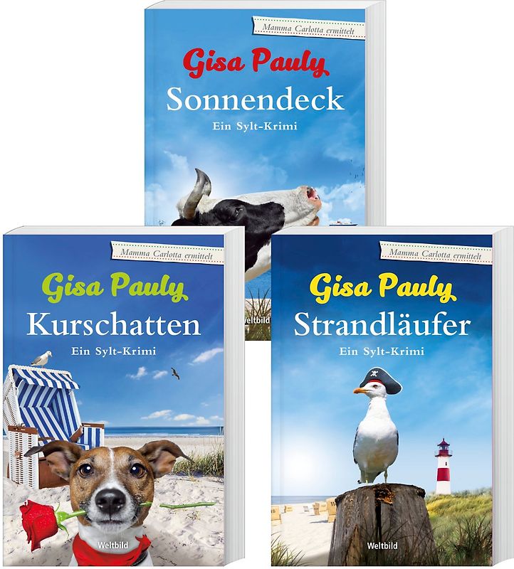 Kurschatten / Strandläufer / Sonnendeck - Gisa Pauly [Gebundene Ausgabe, Weltbild, 3 Bände]
