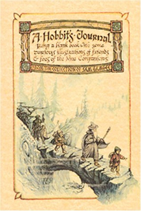 Hobbit's Journal: Being a Blank Book with Some Curious Illustrations of Friends and Foes of the Nine Companions (Parchment Journals) - Tolkien, J. R. R.