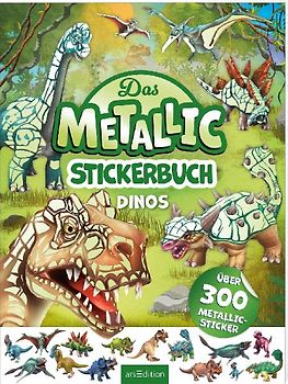 Das Metallic-Stickerbuch - Dinos