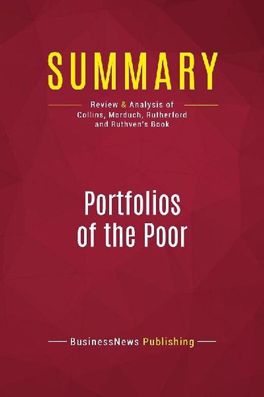 Summary: Portfolios of the Poor