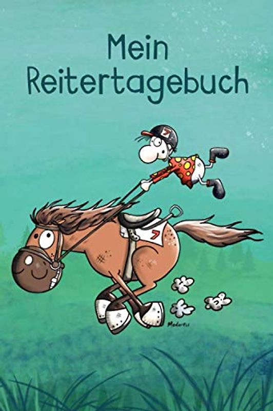 Mein Reitertagebuch: Übersichtliches Gute Laune Trainingsbuch od. Pferdetagebuch für Pferdehalter und Reitbeteiligung , ca. A5, 110 Seiten, SW. ... Termine, Futterplan und Platz für Notizen.