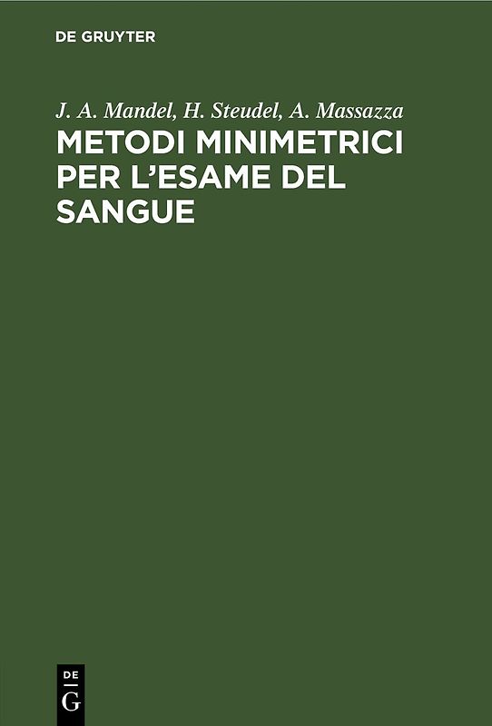 Metodi minimetrici per l’esame del sangue