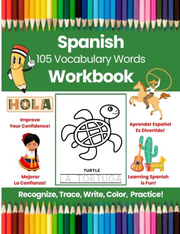 Mastering Spanish Vocabulary, 105 Spanish Sight Words, Easy Spanish Step by Step, Elementary Spanish Workbook, My First Spanish Word Book, Learn ... Vocabulary Workbook by Glitter Bay Books