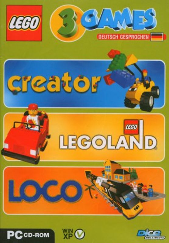 LEGO - 3 Games: Creator / Legoland / Loco [3 Discs] PC Spiele