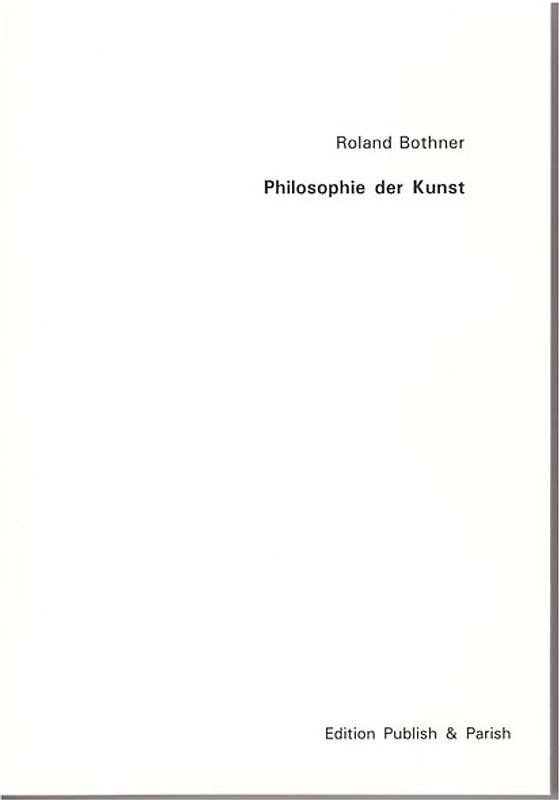 Philosophie der Kunst